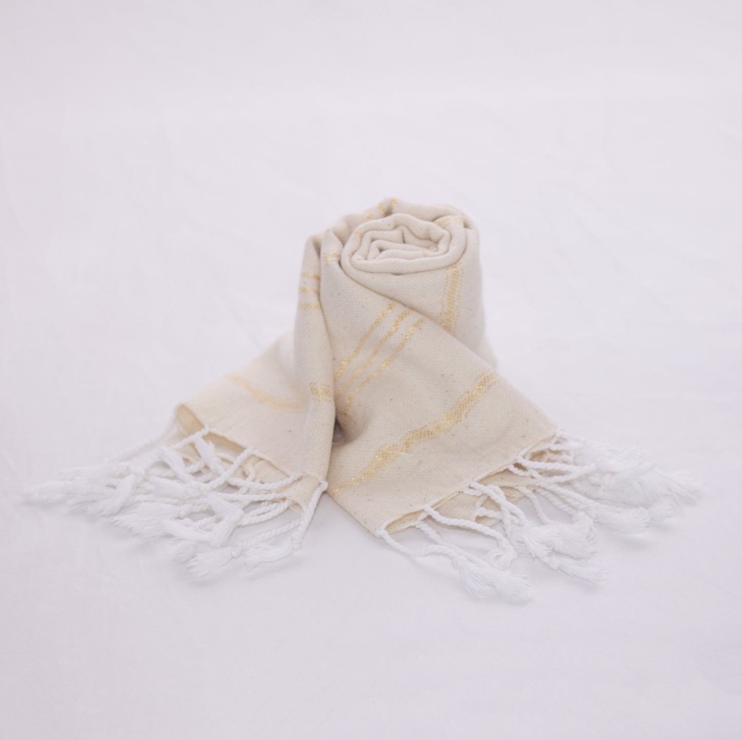 HAND TOWEL - NATURAL/GOLD